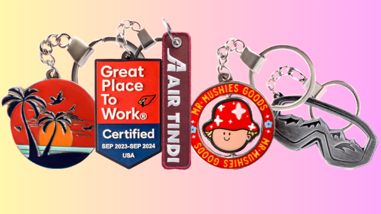 Custom-made keychains with patches